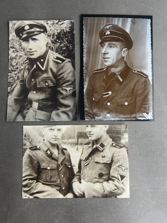 WW2 Tysk Waffen-SS Frivillige fra Belgien/Flandern. Ridderkors modtagere. Navne bagpå. Genoptryk.