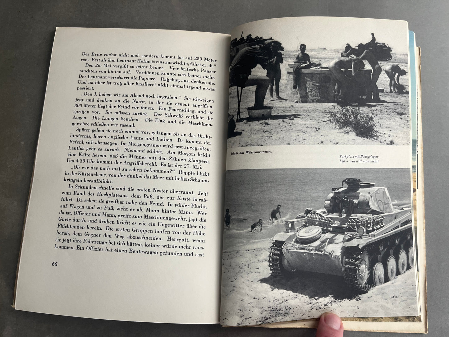 WW2 Tysk Bog om Afrikakorpset. Gode billeder i farve. Original.