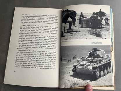WW2 Tysk Bog om Afrikakorpset. Gode billeder i farve. Original.