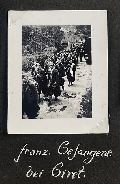 WW2 Tysk Wehrmacht Fotoalbum 1940'erne. MANGE(!) gode billeder fra felttoget i Frankrig. Original.
