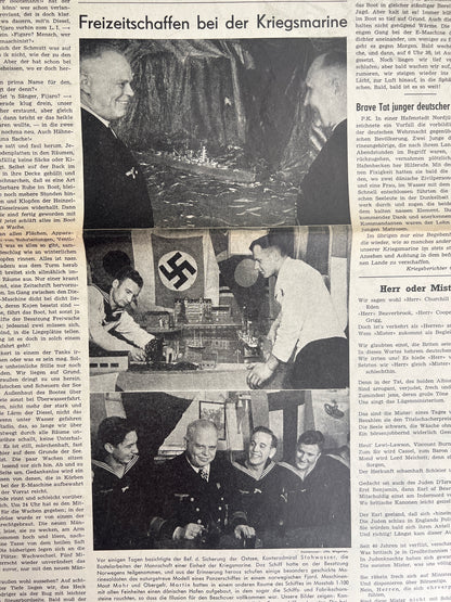 WW2 Tysk/Dansk "Kopenhagener Zeitung" Avis. Original. Original.