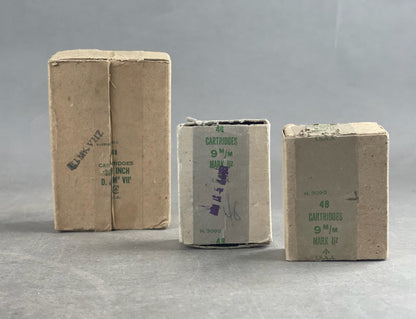 WW2 Engelske Ammunitionsæsker. Formentlig nedkastet, da fundet i Danmark. Original.