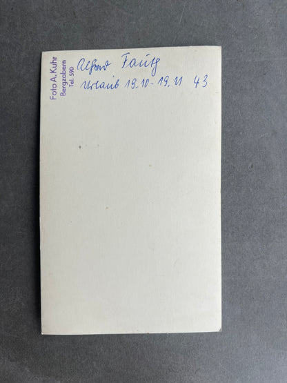 WW2 Tysk Foto. Dateret 1943. Original.