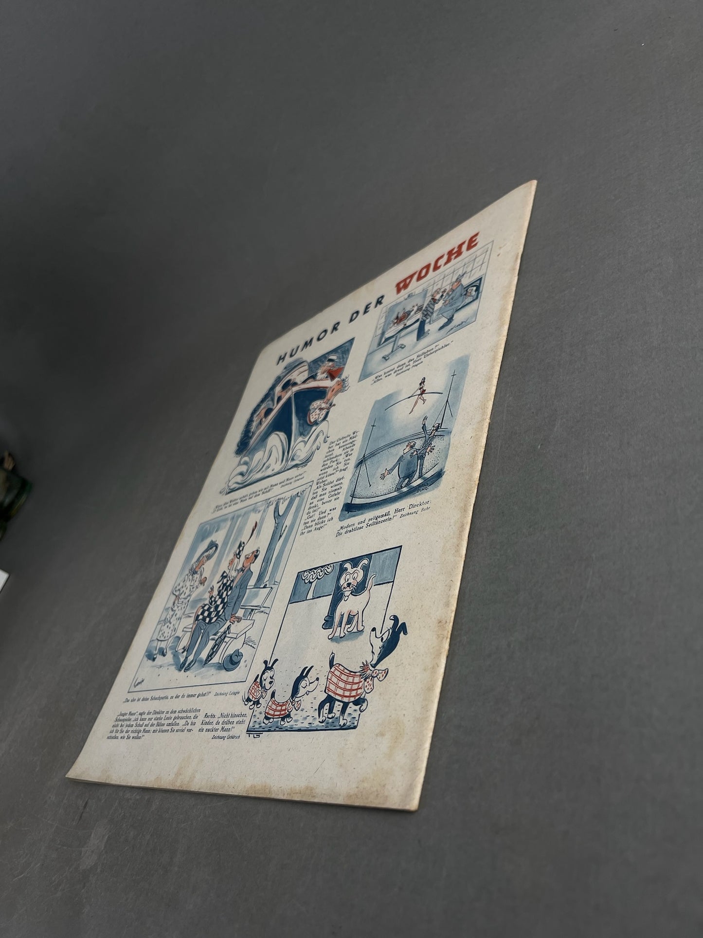 WW2 Tysk "Die Woche" Blad. Original.