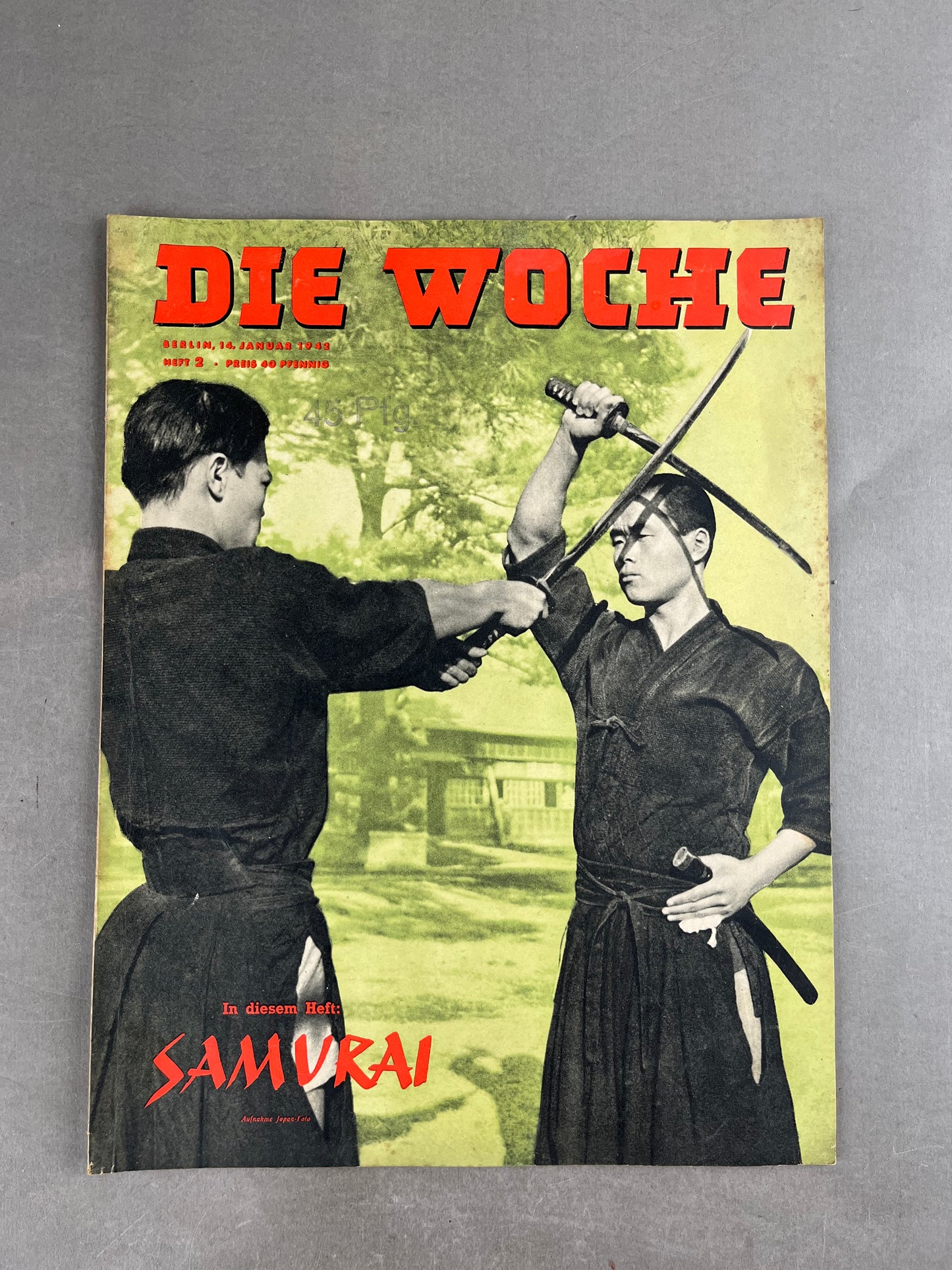 WW2 Tysk "Die Woche" Blad. Original.