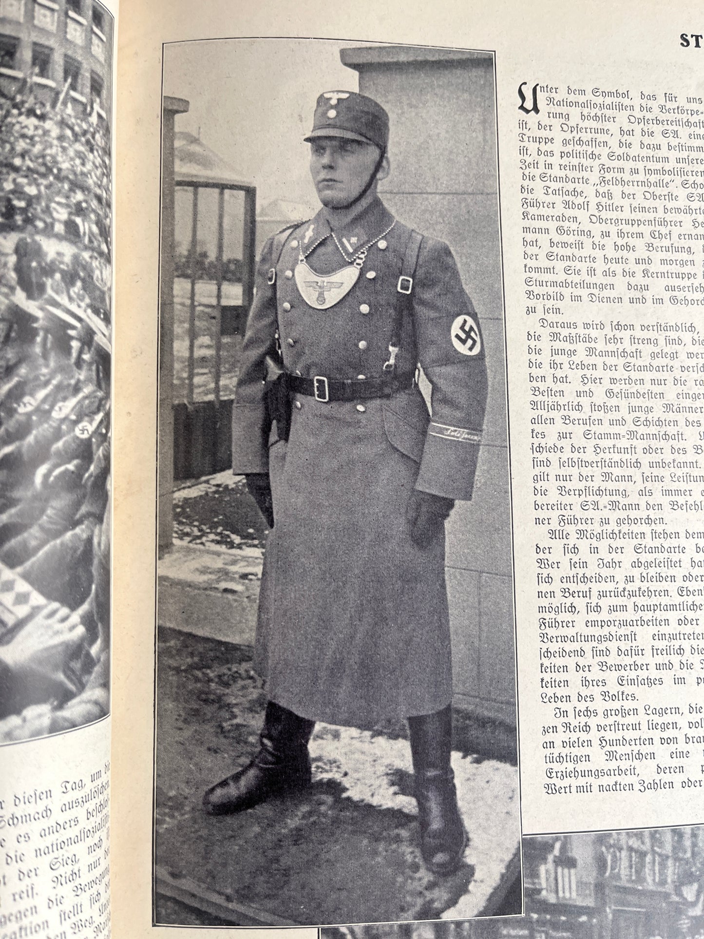 WW2 Tysk SA Blad. Stor A3 størrelse og 127 sider. Sjælden. Mange gode billeder. Original