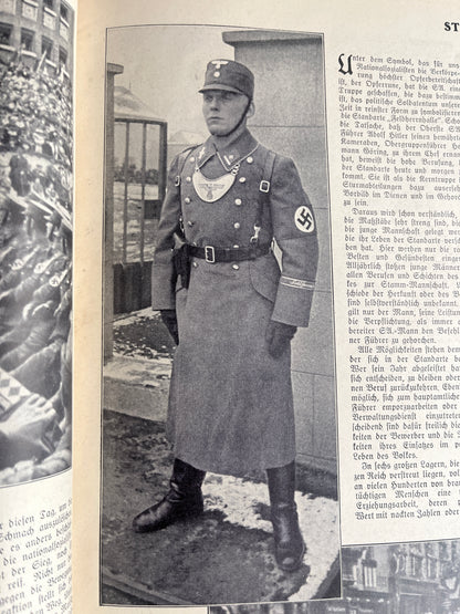 WW2 Tysk SA Blad. Stor A3 størrelse og 127 sider. Sjælden. Mange gode billeder. Original