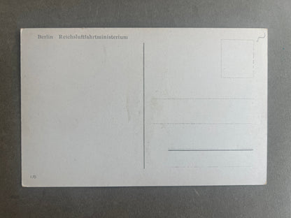 WW2 Tysk Postkort. "Reichsluftfahrtministerium". Original.