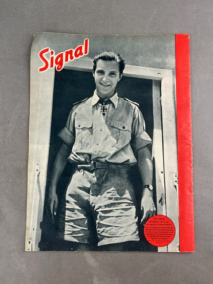 WW2 Tysk Signal Blad. Original.
