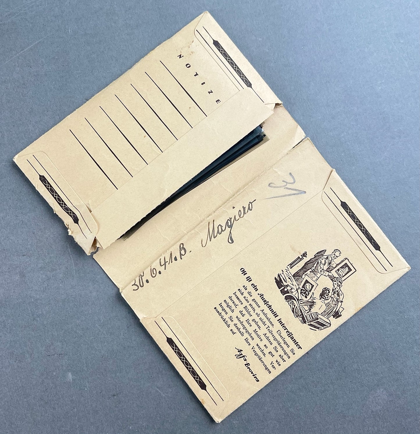 WW2 Tyk Lot af Foto-negativer. Flere gode billeder. Original.