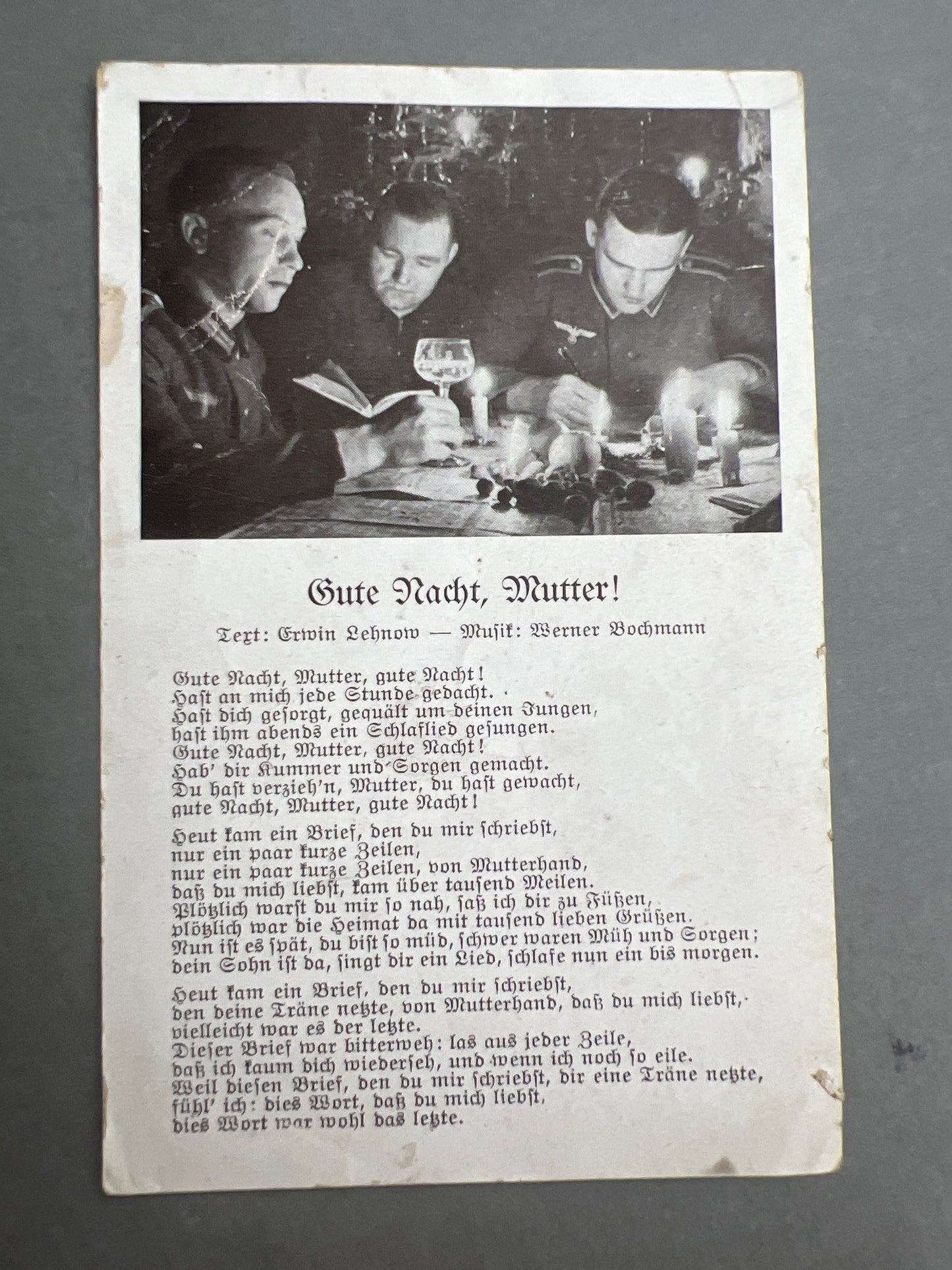 WW2 Tysk Postkort. Wehrmacht motiv. Original.