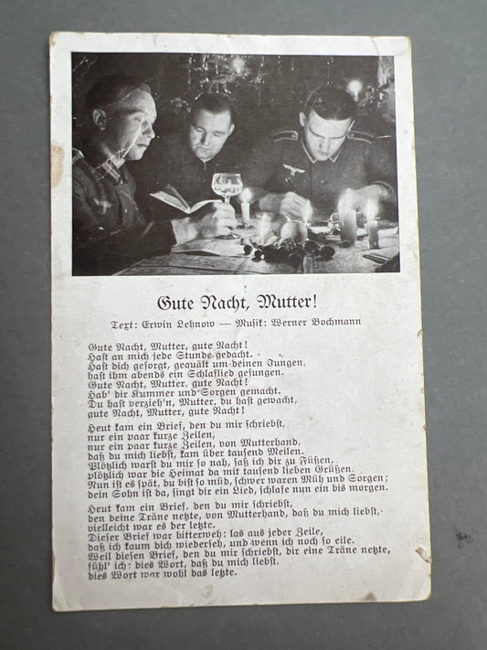 WW2 Tysk Postkort. Wehrmacht motiv. Original.