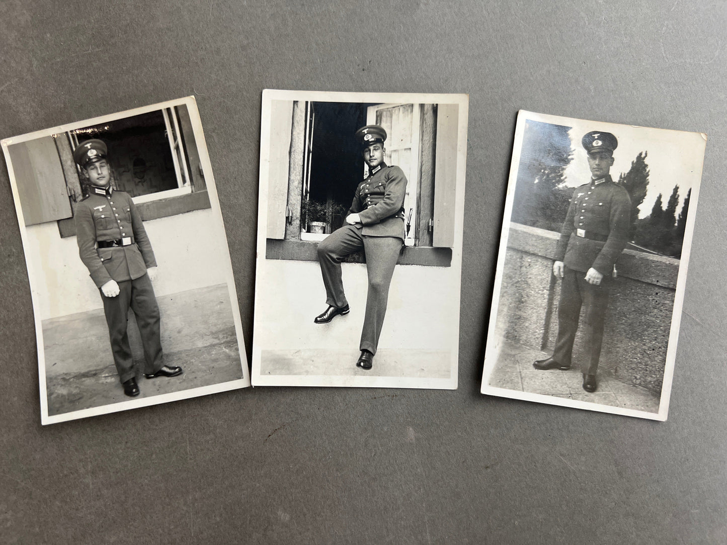 WW2 Tysk Wehrmacht fotos af samme mand. Original.