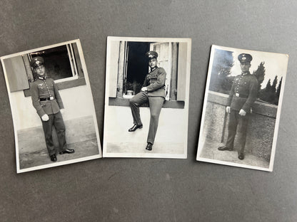 WW2 Tysk Wehrmacht fotos af samme mand. Original.