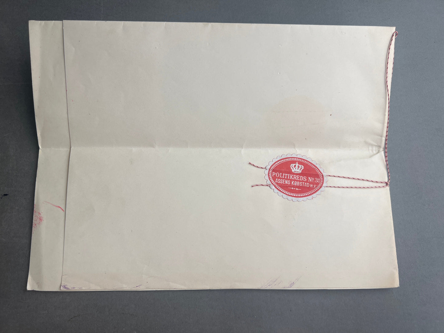 WW2 Dansk Politimester Passer- og rejsetilladelse.