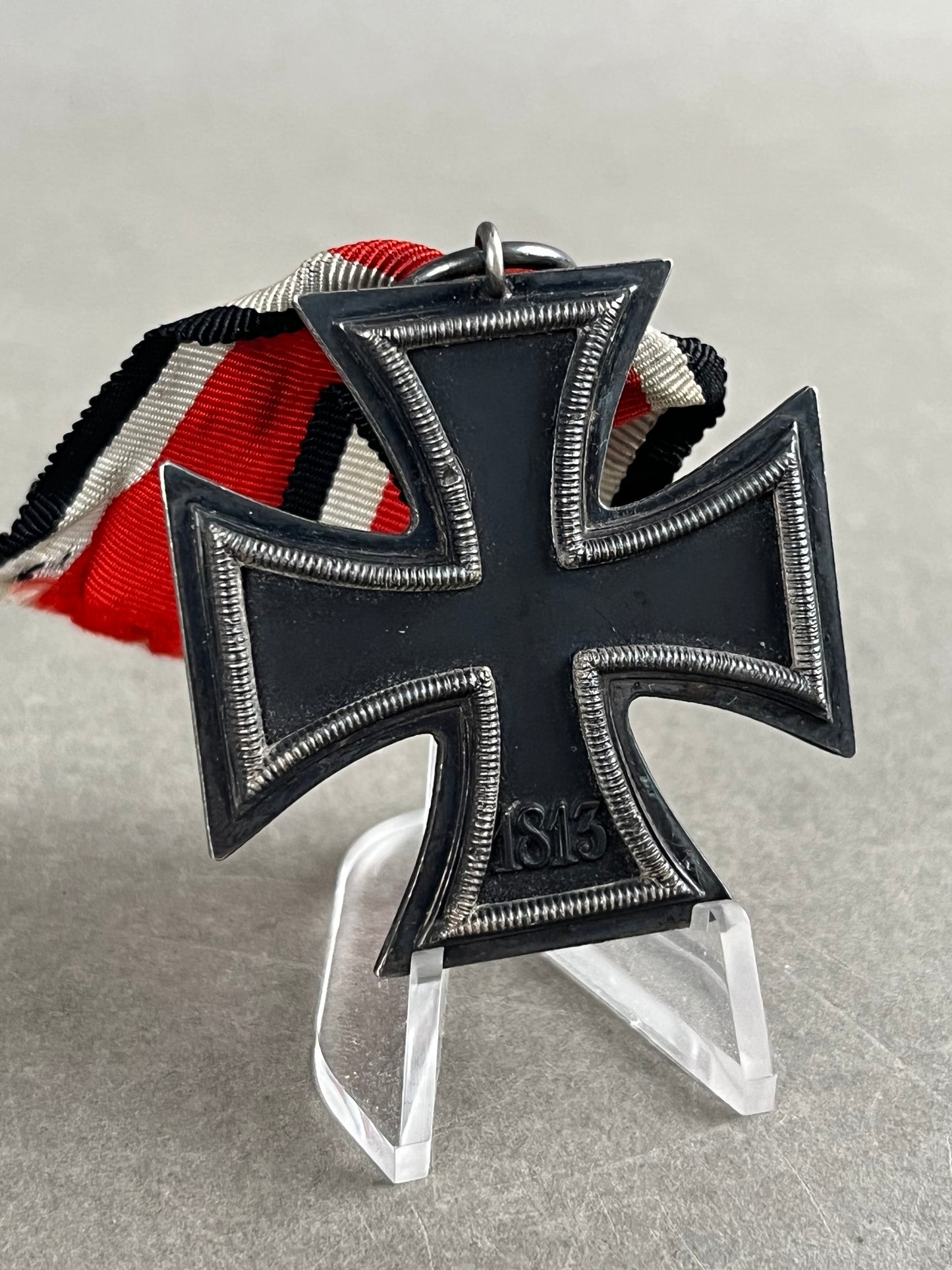 WW2 Tysk Jernkors 2. Klasse. Stemplet fremstiller "65" i ringen. Original.