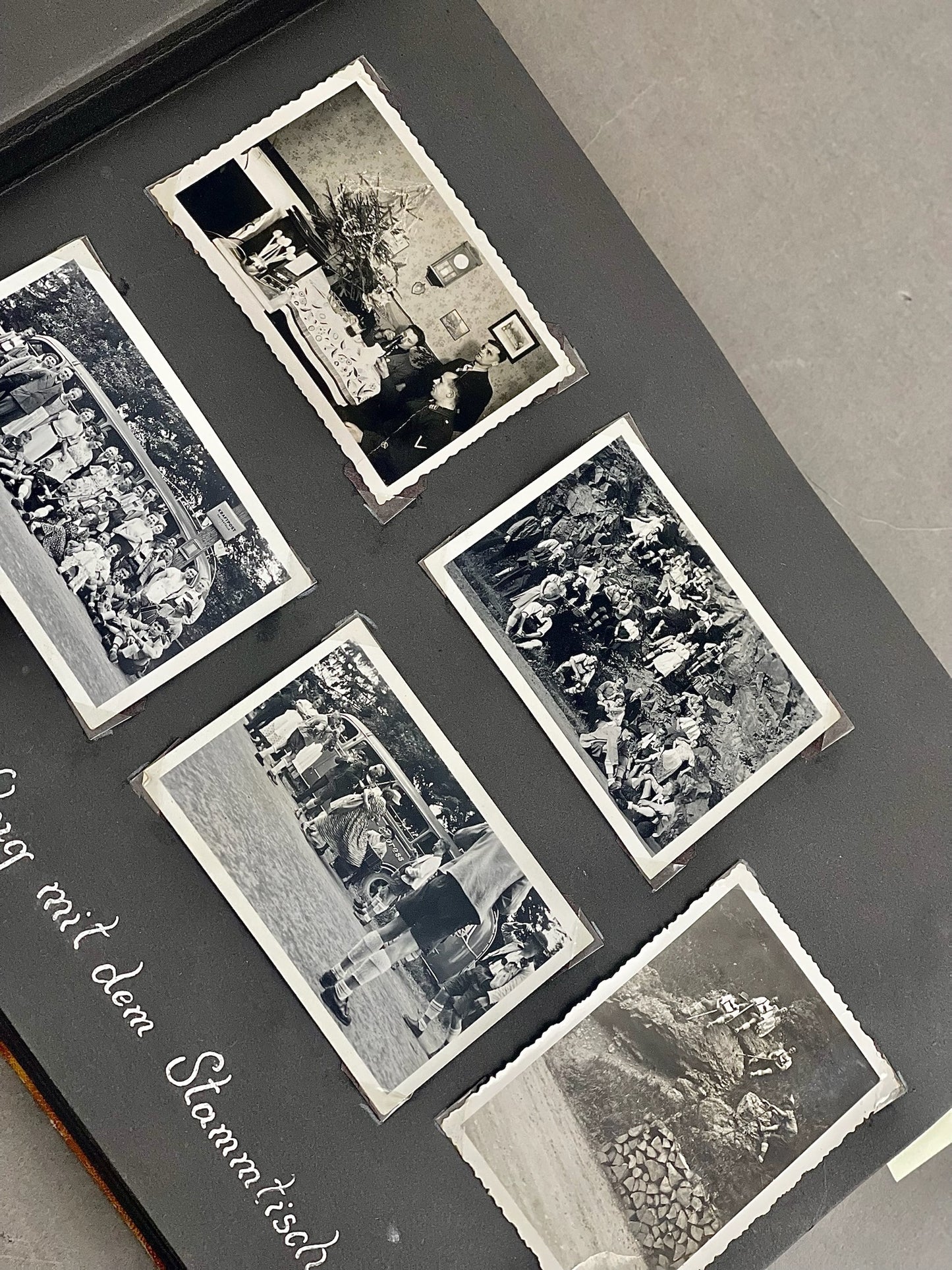 WW2 Tysk Wehrmacht Fotoalbum 1940'erne. MANGE(!) gode billeder fra felttoget i Frankrig. Original.