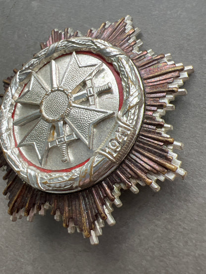 WW2 Tysk DKiS (Deutsches Kreuz in Silber) 1957-model. Original.