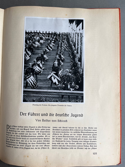 WW2 Tysk “Adolf Hitler” Cigaretten Album. Komplet med alle billeder! Original.