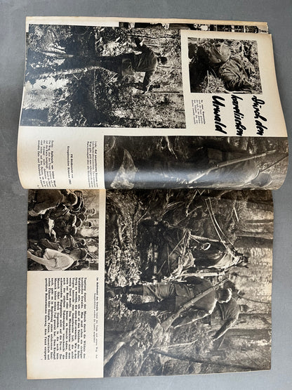 WW2 Tysk "Die Woche" Blad. Original.