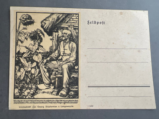 WW2 Tysk Feldpost. Ubrugt. Original.