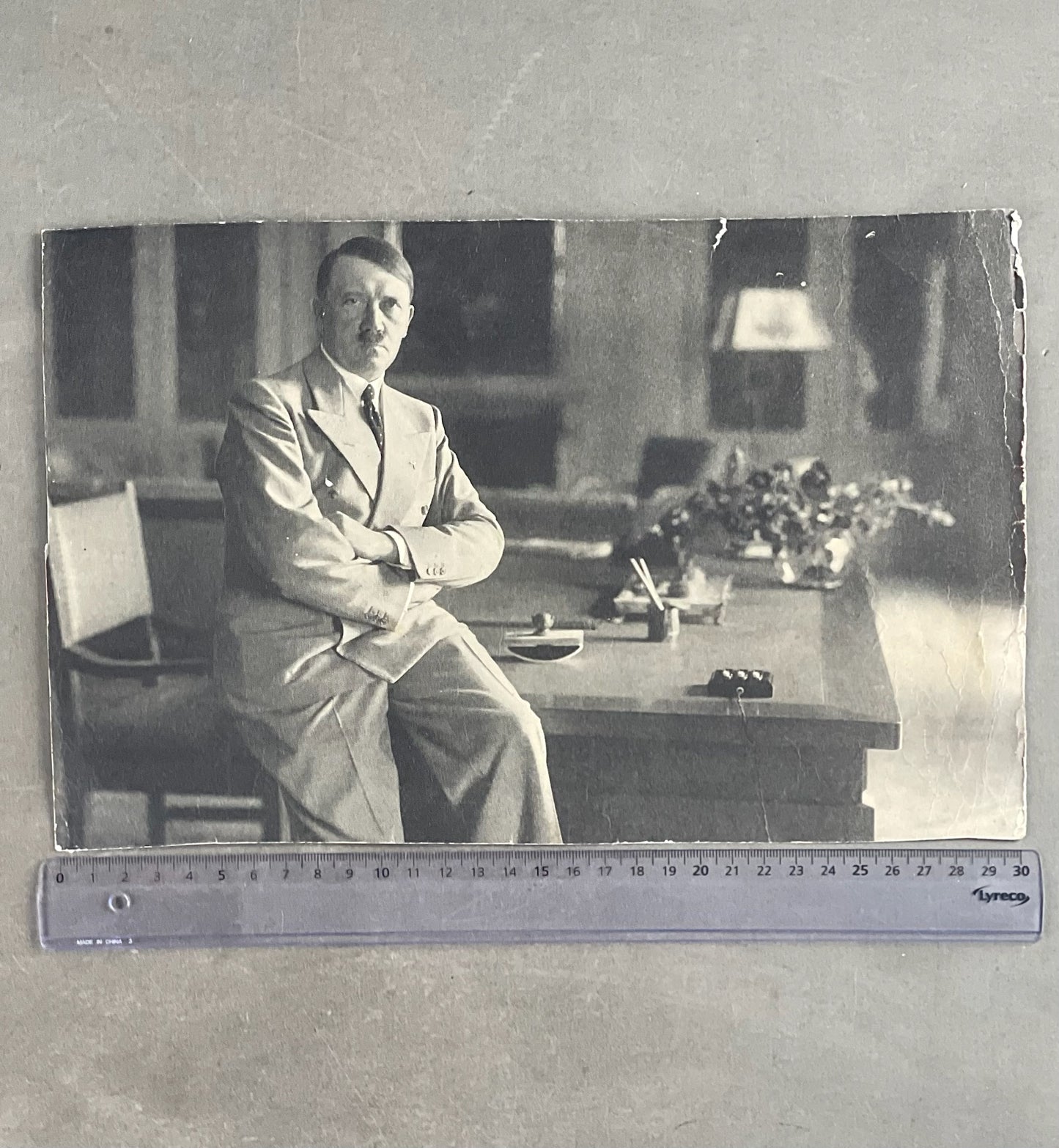 WW2 Tysk Stort Adolf Hitler Billede. Original.
