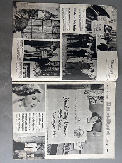 WW2 Dansk Billedbladet fra 1945 med Frits Clausen i Frøslev Lejren. Original.