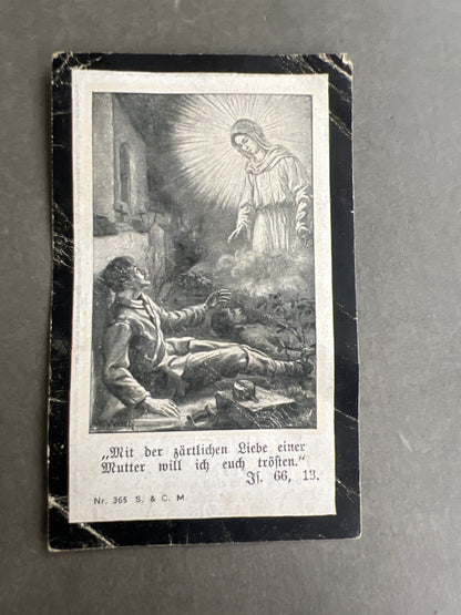 WW1 Tysk Dødemandskort. Original.