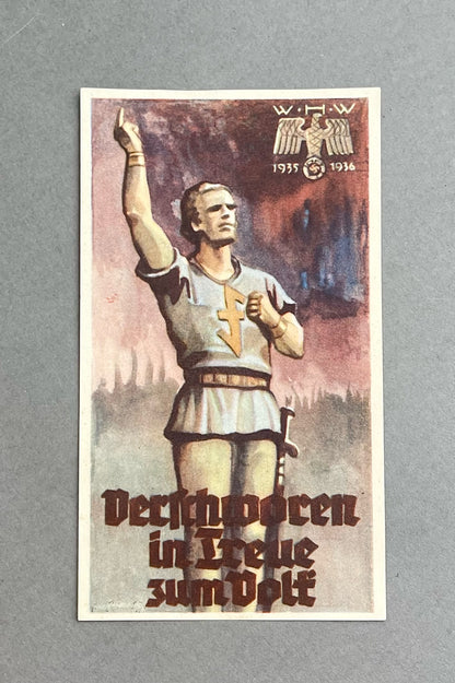WW2 Tysk WHW Mærkat. Sjælden. Original.