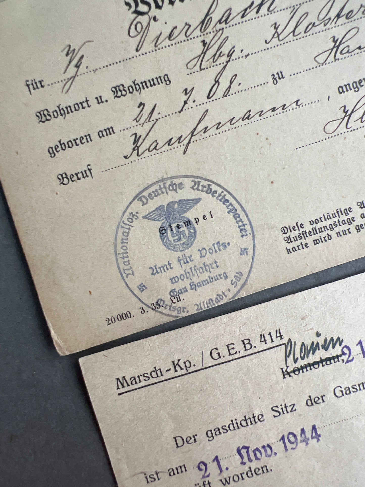 WW2 Tysk Blandet Lot. Original.