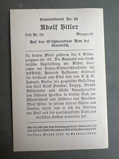 WW2 Tysk "Cigaretten Album" 8*12 Billede. Original.
