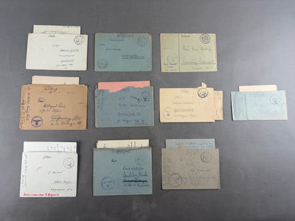 WW2 Tysk Feldpost Lot. 10 Stk. Original.