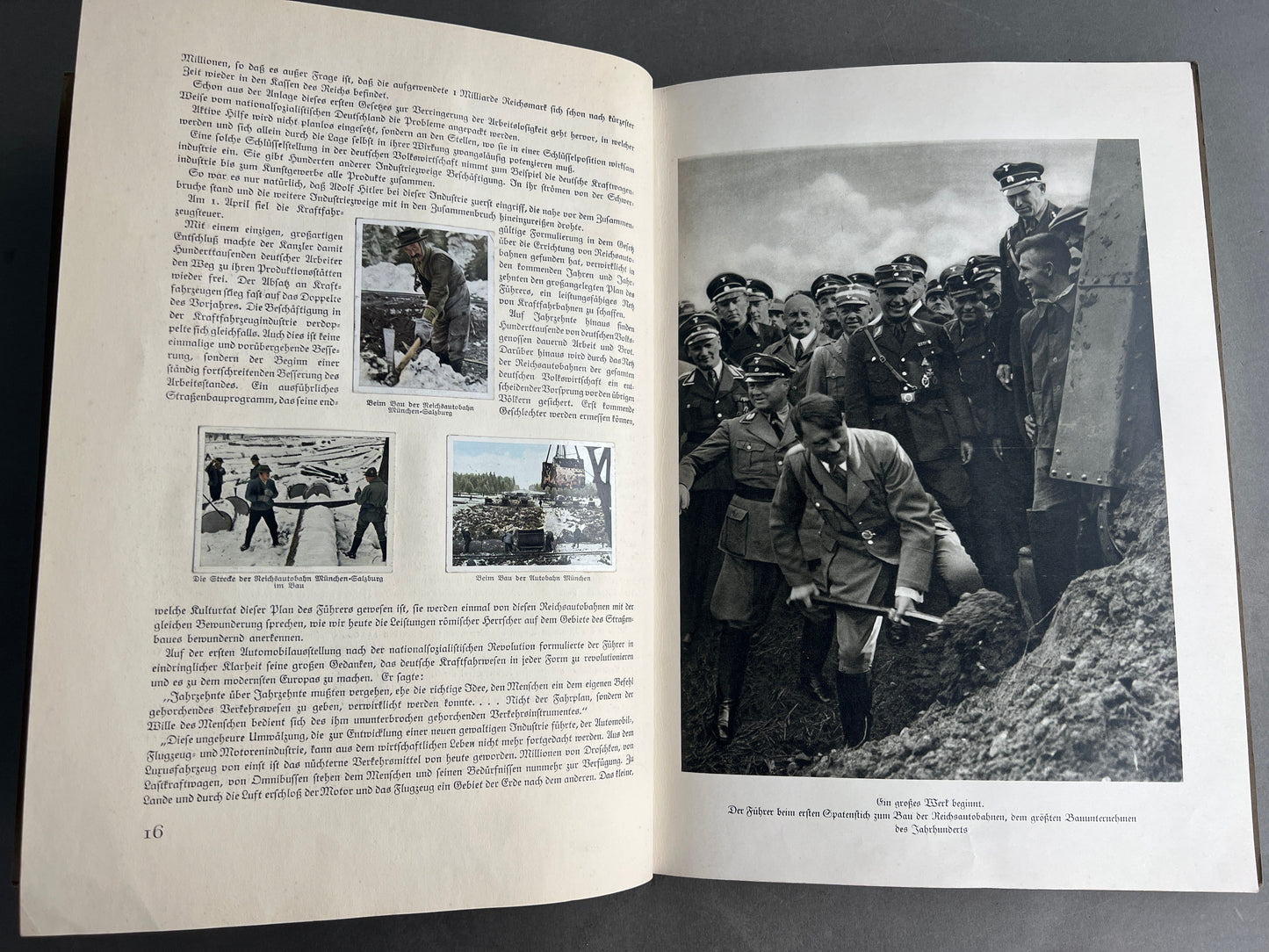 WW2 Tysk NSDAP/RAD "Cigaretten Album". Komplet med alle billeder. Gode billeder SS, SA, HJ, NSDAP mv. Original.