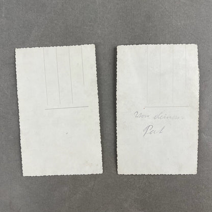 WW2 Tysk Wehrmacht Foto-Postkort. Identiske. Original.