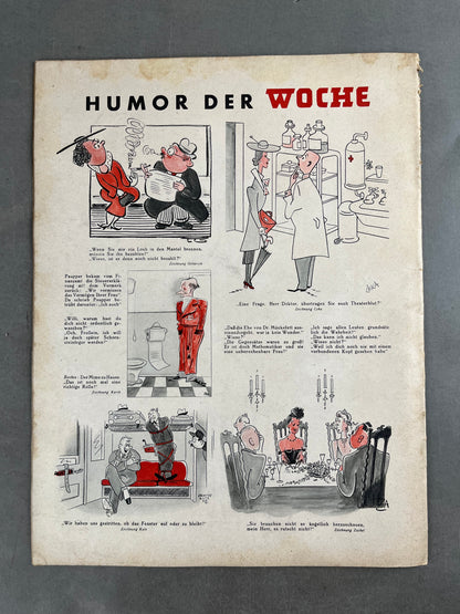 WW2 Tysk "Die Woche" Blad. Original.