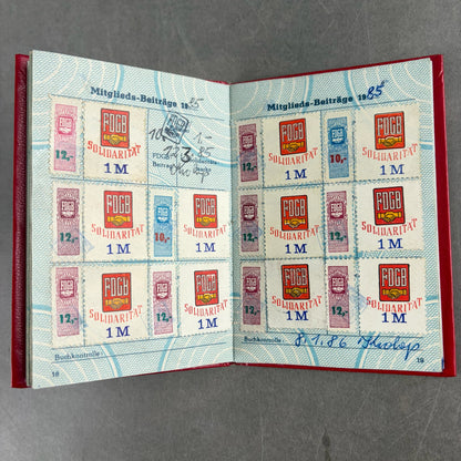 Østtysk DDR Lot af "Medlemsbøger". Original.