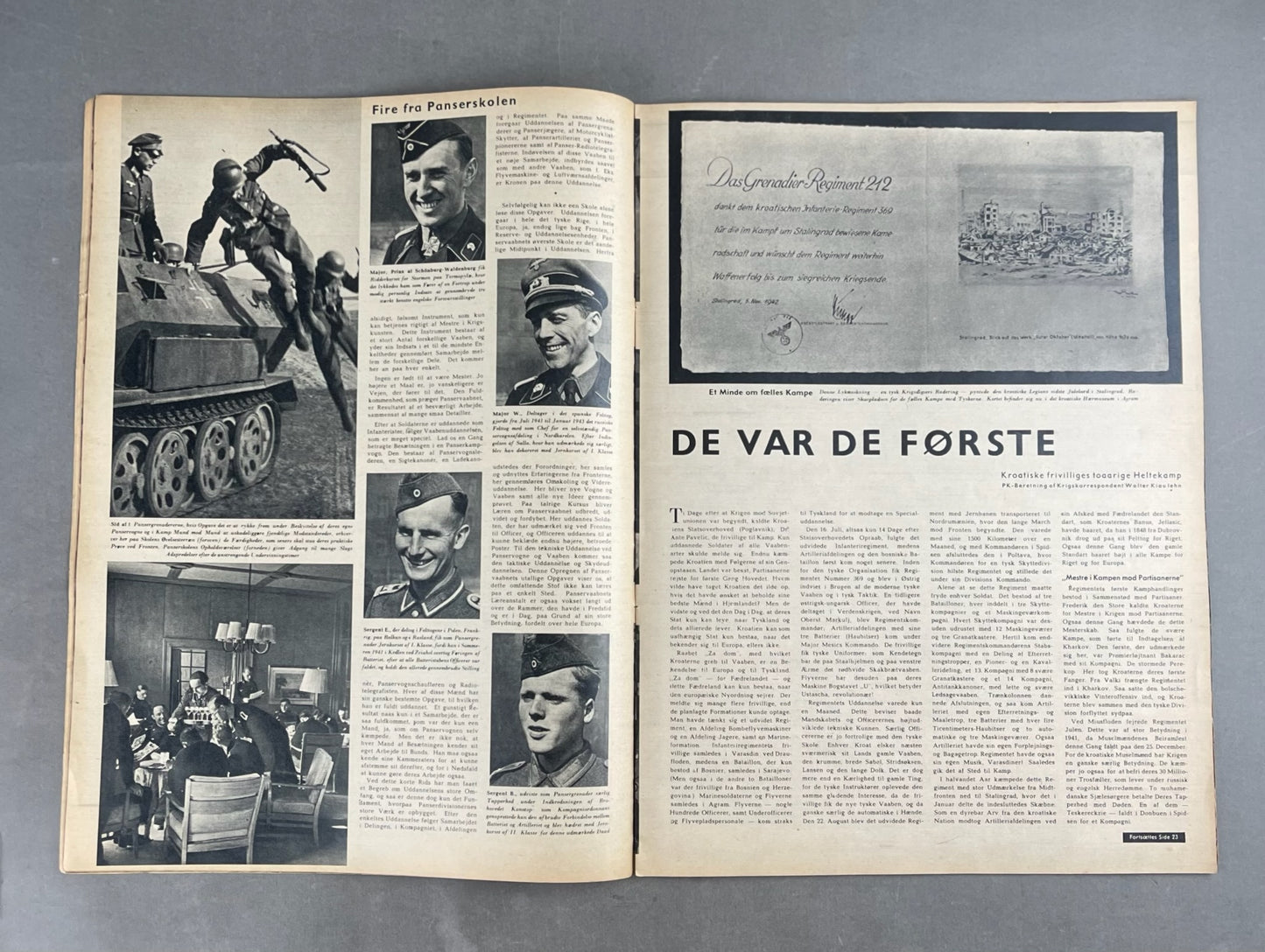 WW2 Tysk Signal Blad. Original.