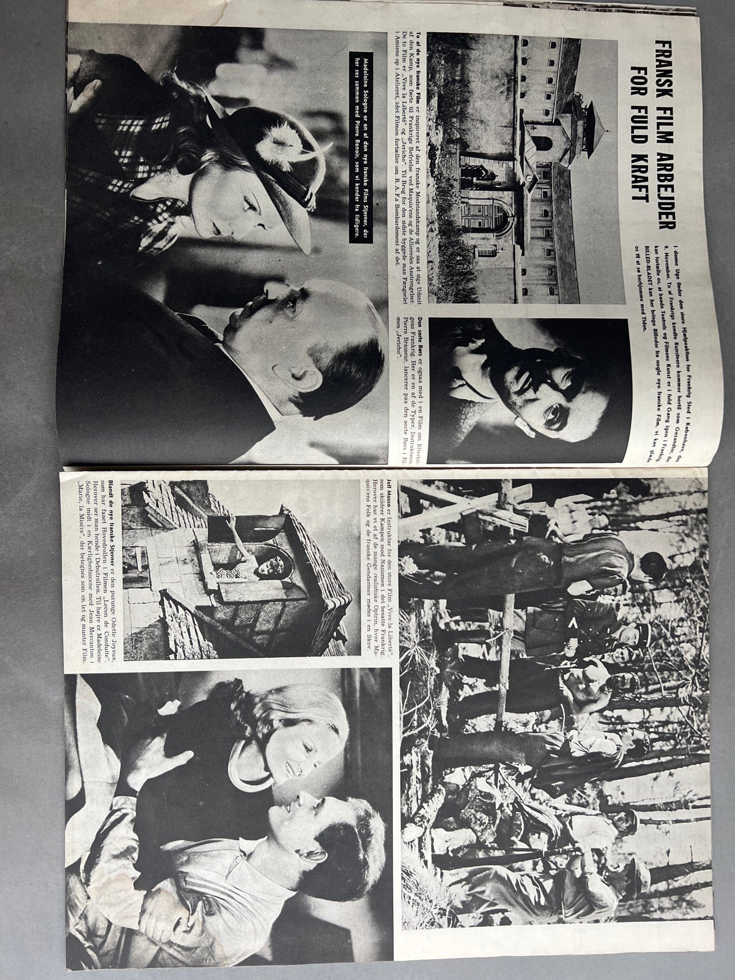 WW2 Dansk Billedbladet fra 1945 med Frits Clausen i Frøslev Lejren. Original.