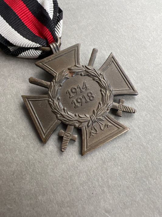 WW1/WW2 Tysk Frontkæmper Medalje. Original.