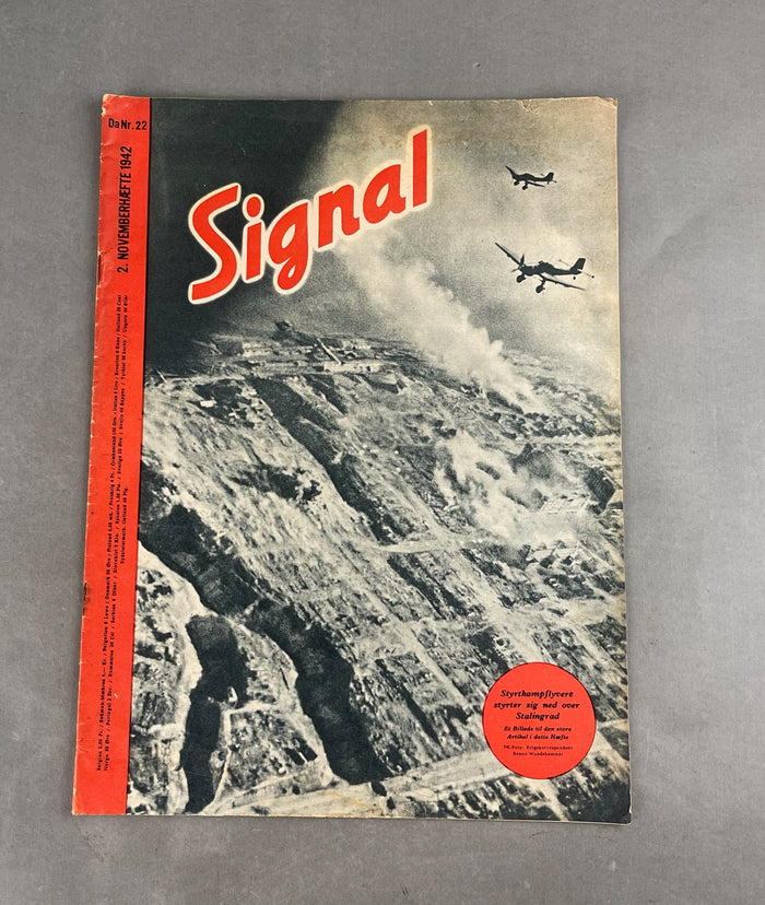 WW2 Tysk Signal Blad. Original.
