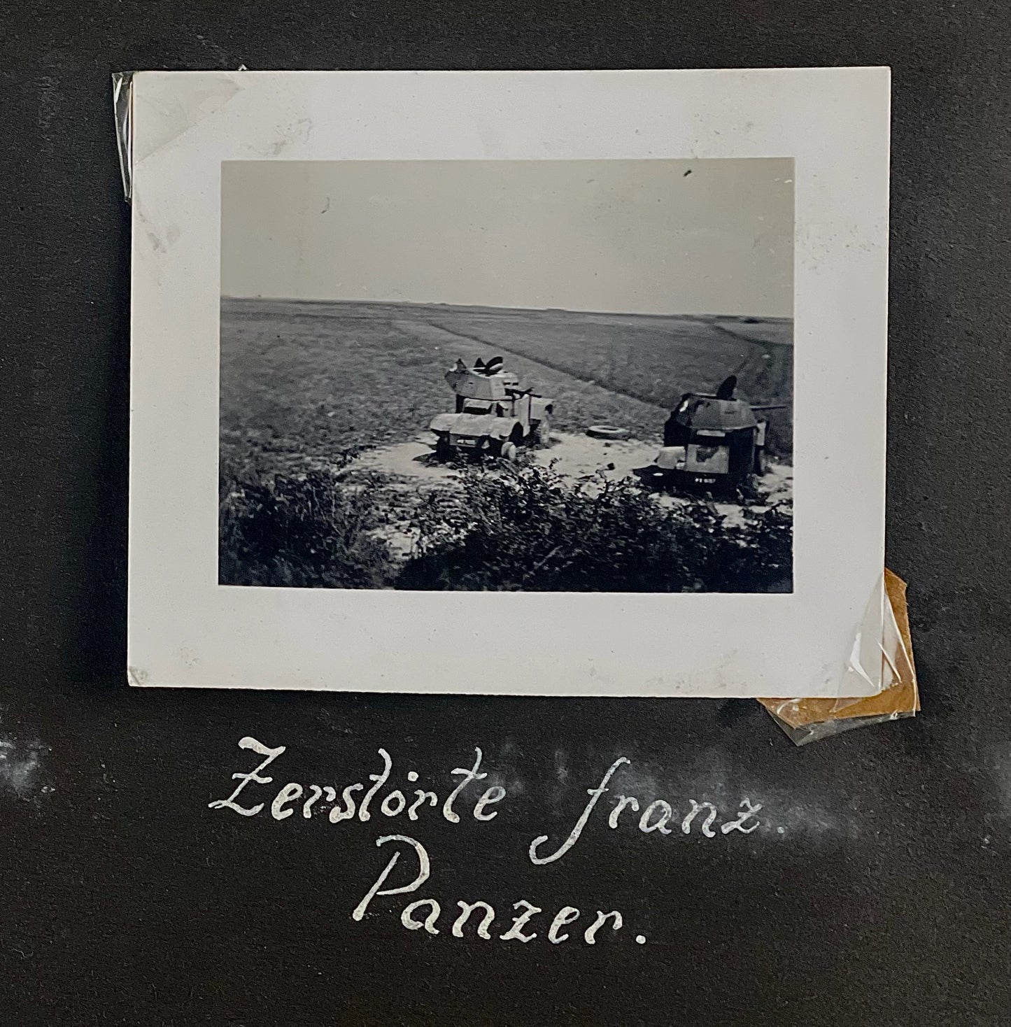 WW2 Tysk Wehrmacht Fotoalbum 1940'erne. MANGE(!) gode billeder fra felttoget i Frankrig. Original.