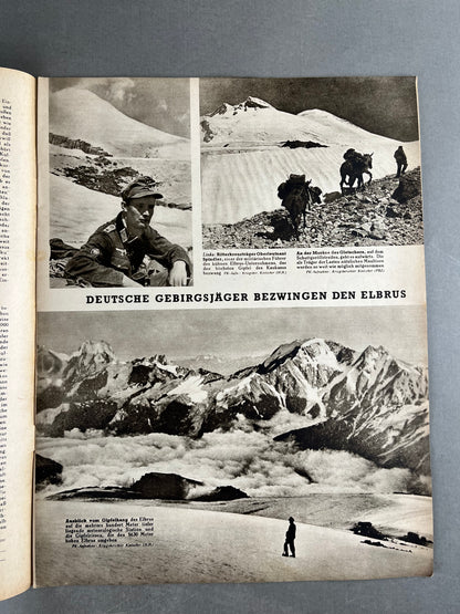 WW2 Tysk "Die Woche" Blad. Luftwaffe forside. Original.