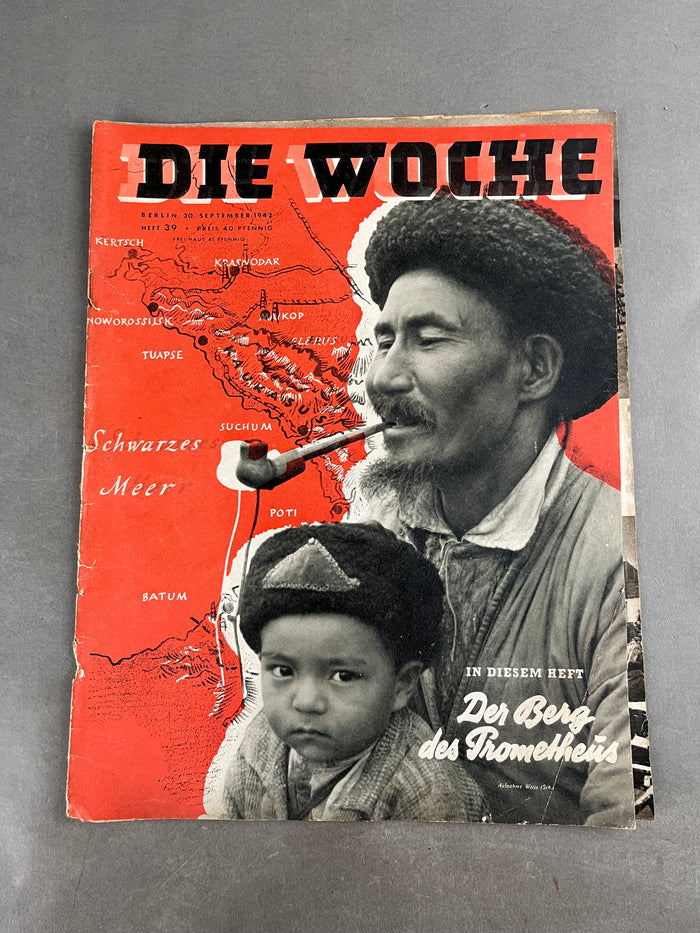 WW2 Tysk "Die Woche" Blad. Original.