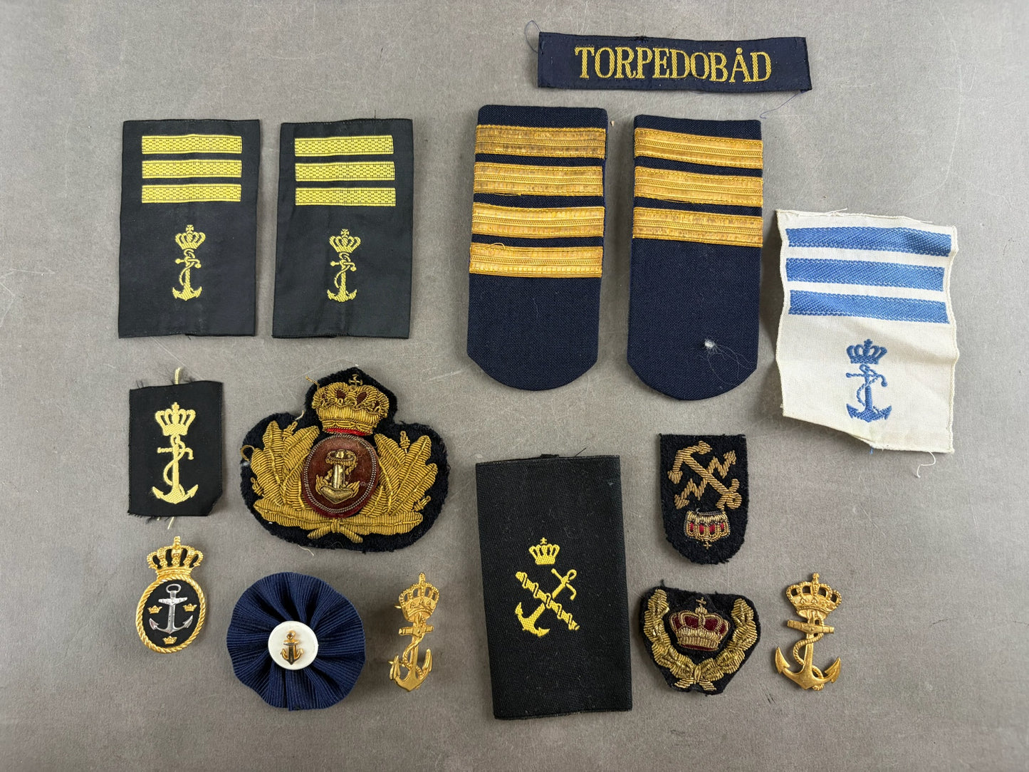 Blandet Militær Marine Lot. Hovedsageligt dansk. Original.