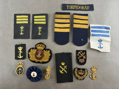 Blandet Militær Marine Lot. Hovedsageligt dansk. Original.