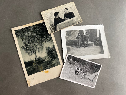 WW2 Tysk Waffen-SS Feldpost og 3 Waffen-SS Fotos. Original.