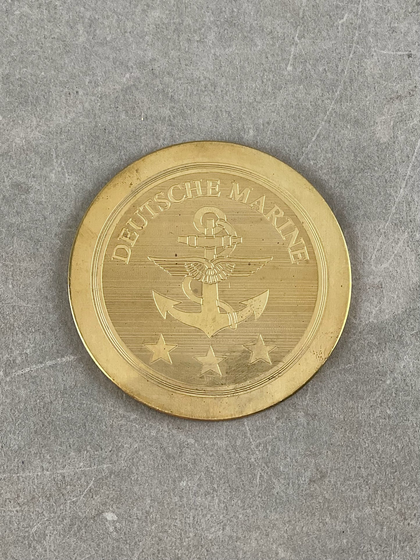 Vesttysk Marine "Deutsche Marine" Plakette i æske. Original.