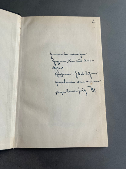 WW2 Tysk HJ Bog. Med Hilsen/Dedikation. Mange gode illustrationer. Original.
