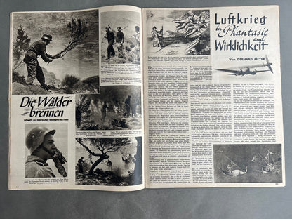 WW2 Tysk Luftwaffe "Der Adler" Blad. Original.