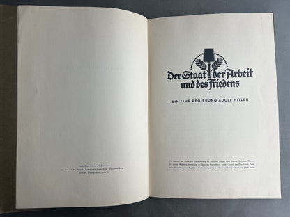 WW2 Tysk NSDAP/RAD "Cigaretten Album". Komplet med alle billeder. Gode billeder SS, SA, HJ, NSDAP mv. Original.